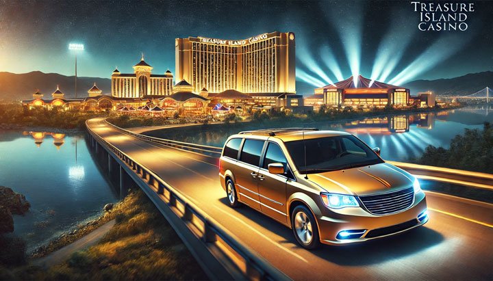 Reliable shuttle service from Northfield to Treasure Island Casino and entertainment venues.